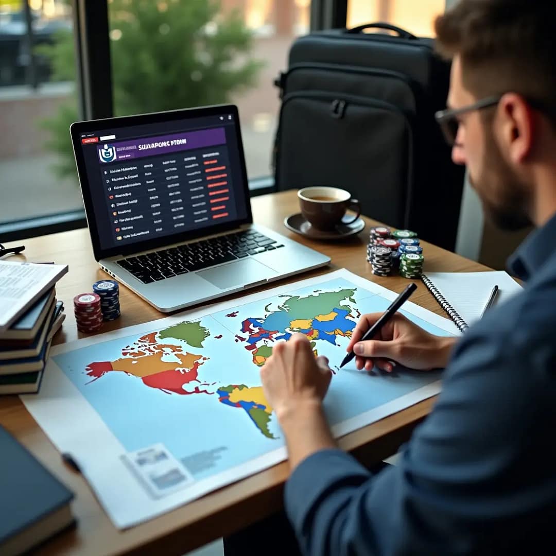 poker travel itinerary